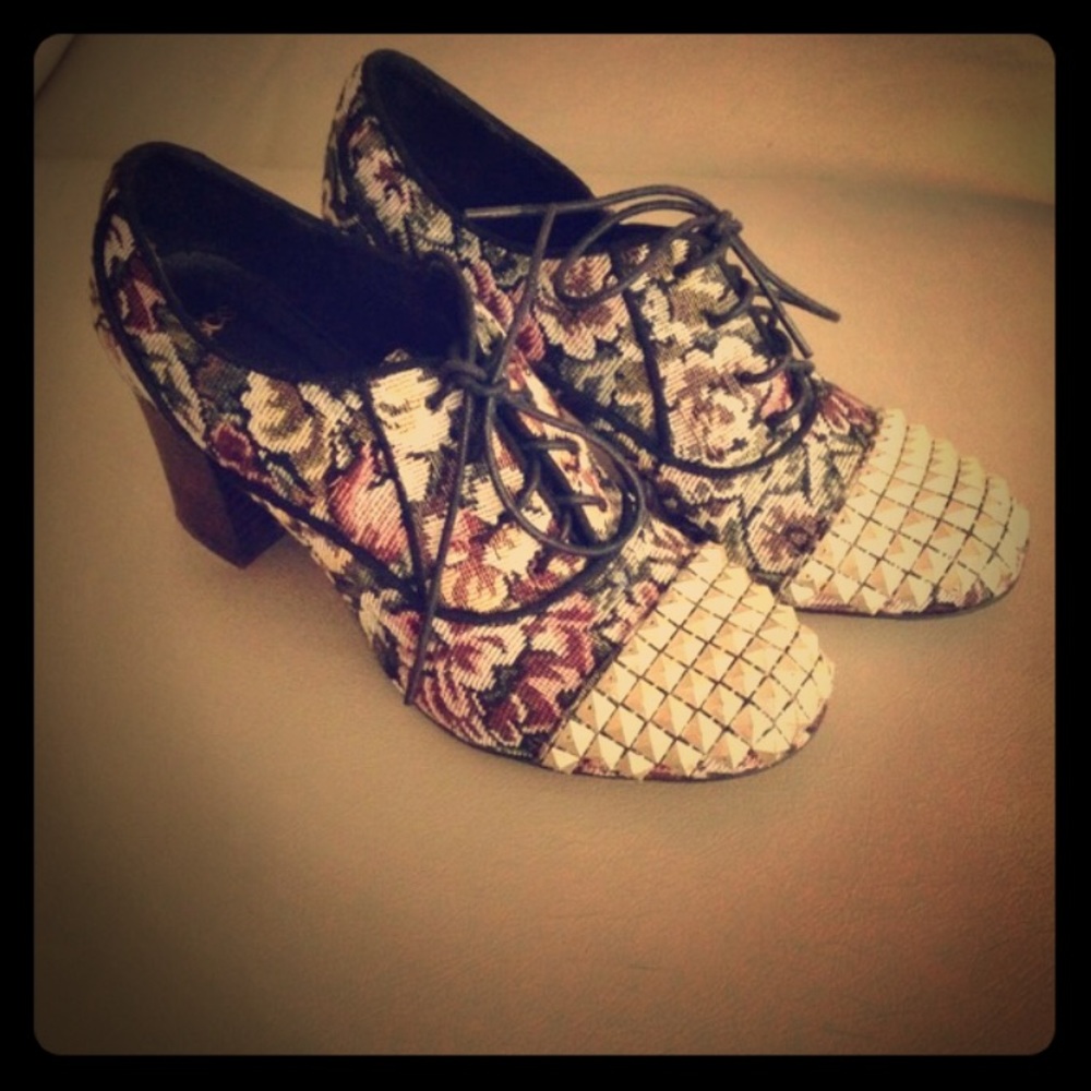 ASOS Tapestry Block Heels